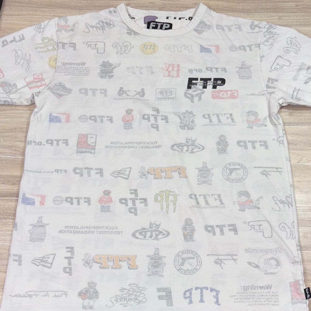 FTP 13 Year Anniversary Tee Shirt Reversible Size L